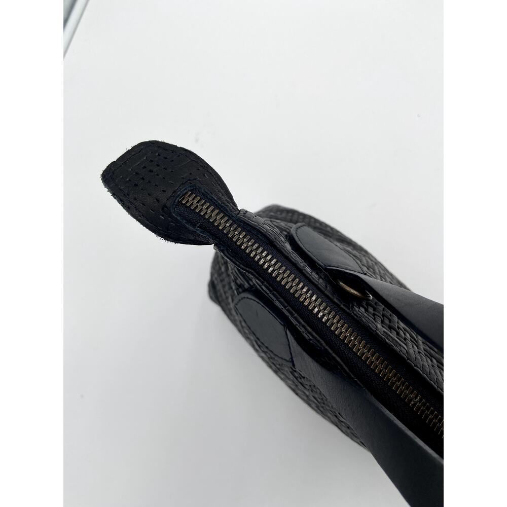 Parker Thatch Small Charlie Leather Black Basketweave - Picture 12 of 16